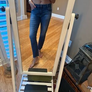 Ag Adriano Goldschmied Dark Blue Ankle Jeans